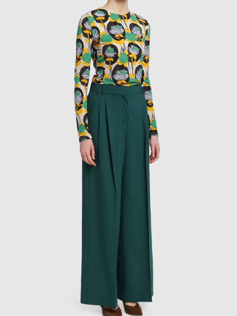 Зелёный свитер SPORTMAX: фото 1 - Invogue