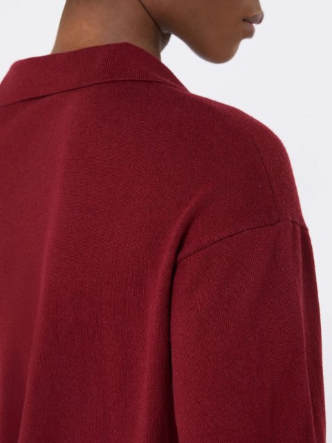 Малиновий светр MAX MARA з чистої вовняної пряжі: фото 5 - Invogue