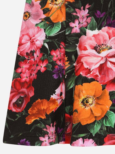 Чорна сукня Dolce&Gabbana з квітковим принтом: фото 4 - Invogue