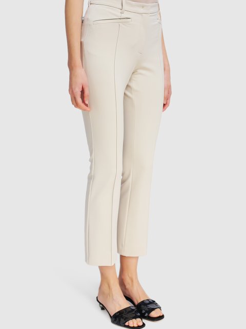 Молочные брюки WEEKEND MAX MARA: фото 3 - Invogue