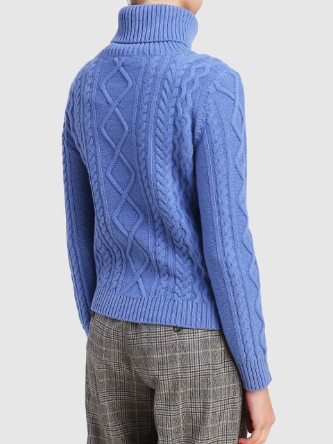 Синий свитер WEEKEND MAX MARA: фото 3 - Invogue