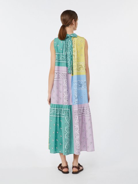 Різнокольорова сукня Weekend Max Mara з бавовни: фото 3 - Invogue