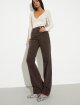 Шоколадные брюки MAX&CO из хлопка: фото 4 - Invogue