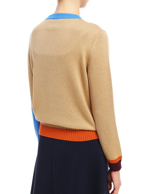 Бежевый свитер WEEKEND MAX MARA: фото 4 - Invogue