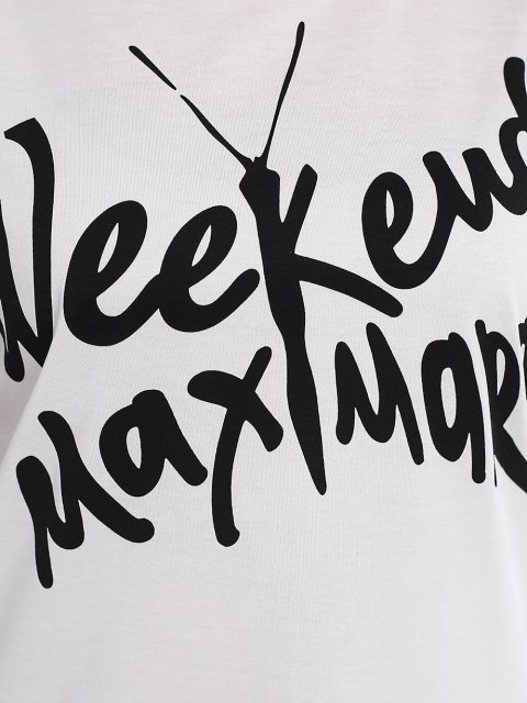 Белая футболка WEEKEND MAX MARA: фото 4 - Invogue