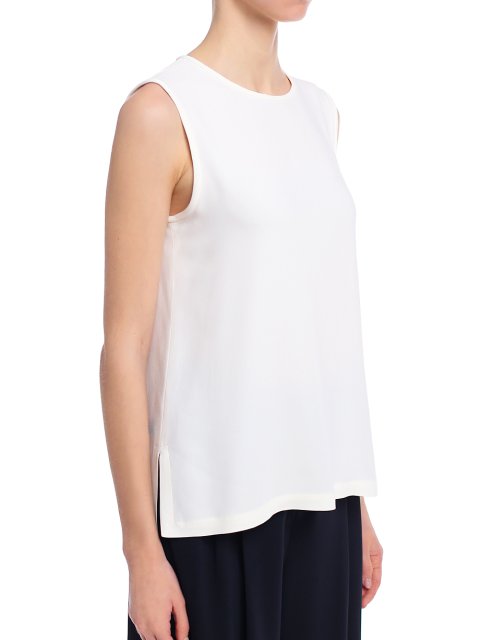 Белый топ MAX MARA: фото 2 - Invogue