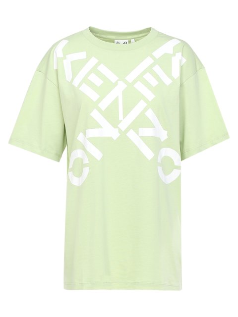 Зелёная футболка KENZO: фото - Invogue