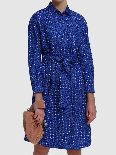 Синее платье WEEKEND MAX MARA: фото 3 - Invogue