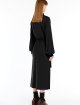 Чорна довга сукня SPORTMAX з шовку: фото 2 - Invogue