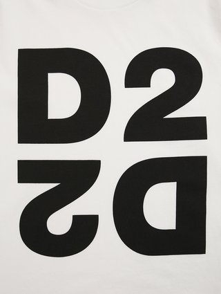 Белая футболка DSQUARED KID: фото 4 - Invogue