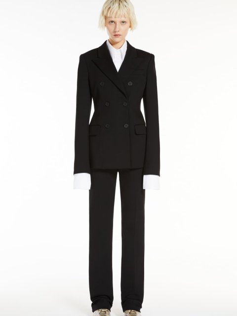 Двобортний чорний жакет SPORTMAX: фото 4 - Invogue