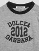 Сіра футболка DOLCE&GABBANA KIDS з логотипом: фото 2 - Invogue