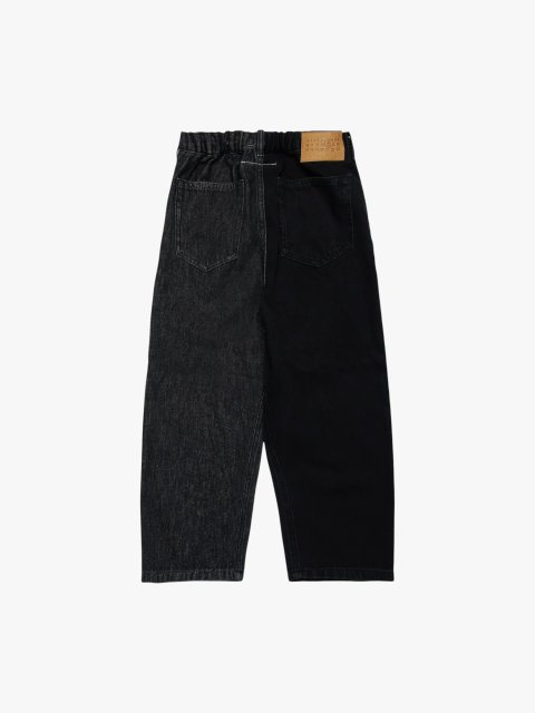 Чорні джинси MM6 MAISON MARGIELA KIDS з бавовняного деніму: фото 1 - Invogue