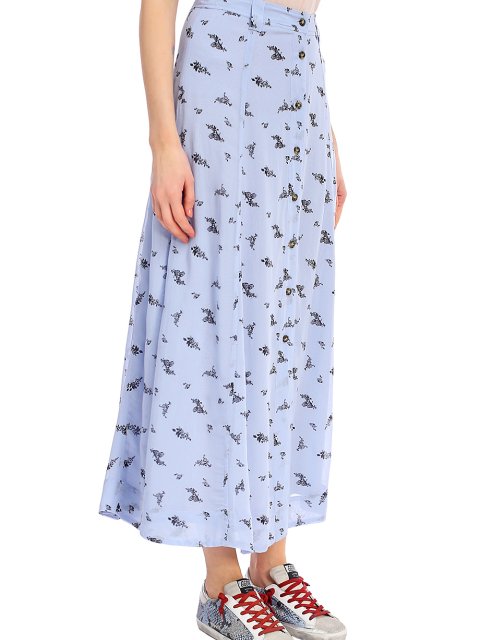 Голубая юбка GANNI: фото 5 - Invogue