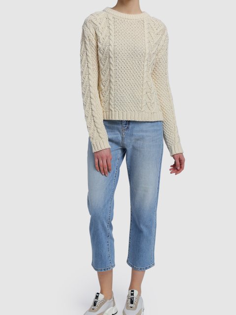 Молочный свитер WEEKEND MAX MARA: фото 1 - Invogue