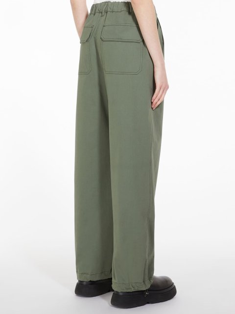 Зелёные брюки WEEKEND MAX MARA: фото 2 - Invogue