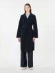 Темно-синє пальто WEEKEND MAX MARA з суміші вовни: фото 3 - Invogue