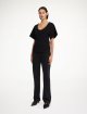 Чорна футболка BY MALENE BIRGER з еластичної бавовни: фото 1 - Invogue