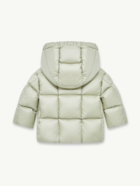 Світло-зелений пуховик MONCLER зі знімним капюшоном: фото 1 - Invogue