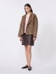 Бордова спідниця WEEKEND MAX MARA шкіряна: фото 1 - Invogue