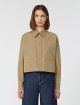 Бежева сорочка WEEKEND MAX MARA з щільного бавовняного попліну: фото 2 - Invogue