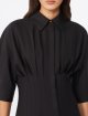 Чорна сукня Max Mara приталеного крою з бавовни: фото 2 - Invogue