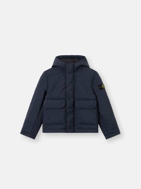 Темно-синя куртка STONE ISLAND KIDS : фото - Invogue