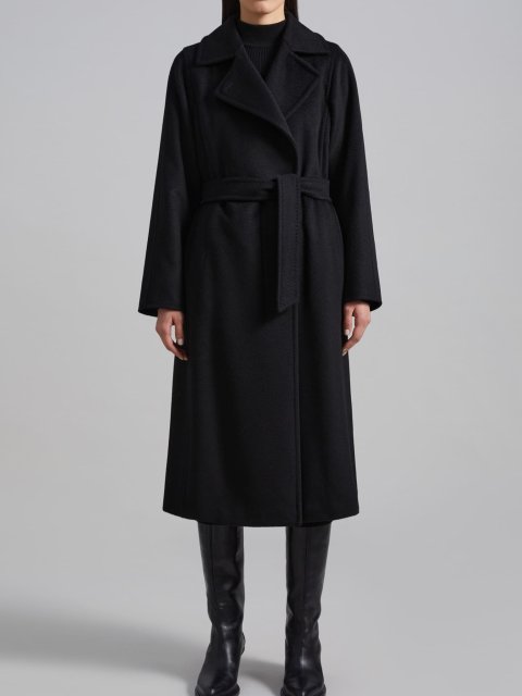 Чорне пальто manuella MAX MARA: фото 1 - Invogue