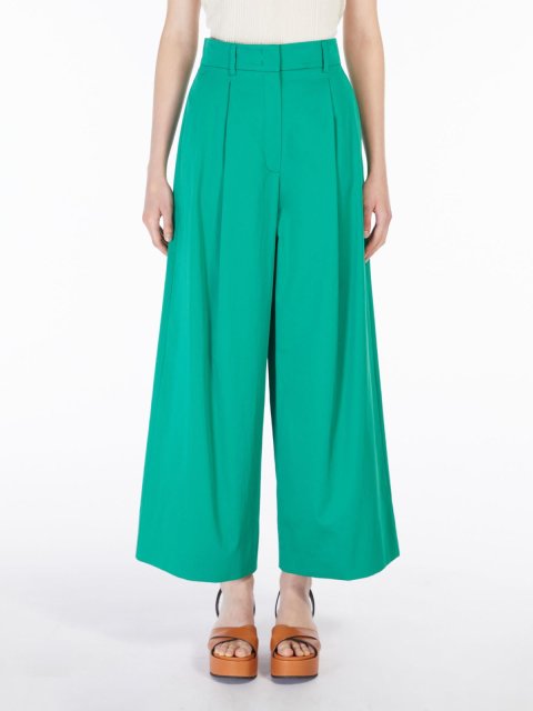 Зелёные брюки WEEKEND MAX MARA: фото 1 - Invogue