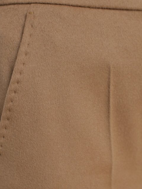 Бежевые брюки MAX MARA: фото 5 - Invogue