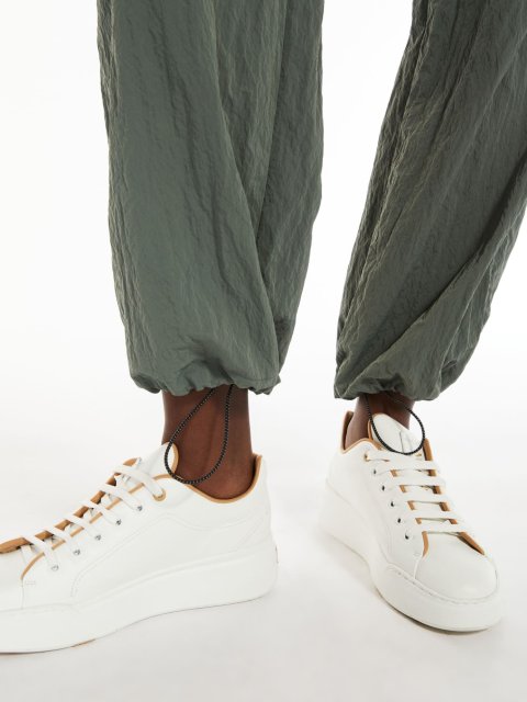 Зелёные брюки MAX MARA: фото 3 - Invogue