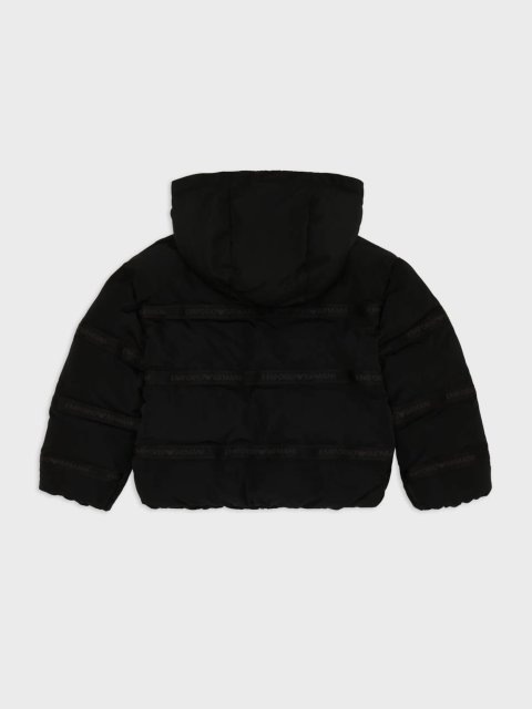 Чорна куртка EMPORIO ARMANI KIDS: фото 1 - Invogue