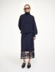 Темно-синя спідниця BY MALENE BIRGER атласна: фото 1 - Invogue