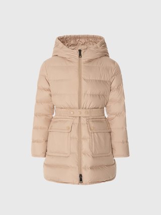 Бежеве пальто MONCLER ENFANT: фото - Invogue