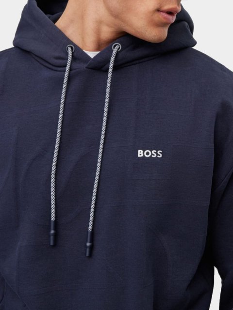 Темно-синее худи BOSS: фото 3 - Invogue