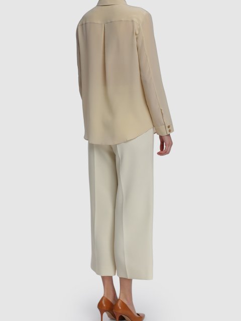 Бежевая рубашка MARELLA: фото 2 - Invogue