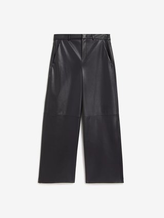 Чорні брюки Max Mara зі штучної шкіри: фото - Invogue