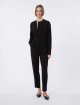 Чорна блуза MAX MARA з каді: фото 1 - Invogue