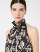 Чорна сукня з принтом Max Mara з шовку: фото 4 - Invogue