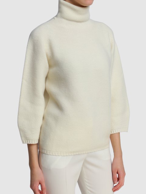 Белый свитер MAX MARA: фото 3 - Invogue