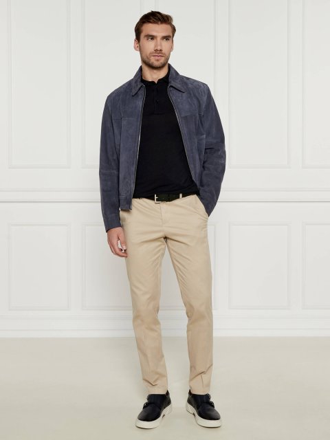 Чорне поло BOSS з довгим рукавом: фото 2 - Invogue