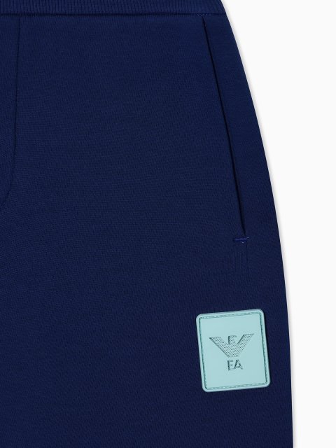 Джоггери із двостороннього джерсі з логотипом Emporio Armani Kids: фото 1 - Invogue