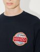 Темно-синий свитер KENZO с логотипом в виде земного шара: фото 3 - Invogue