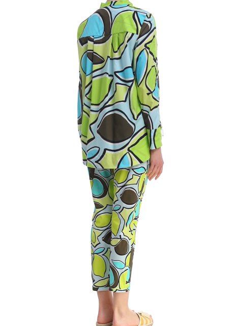 Зелёная рубашка MARC CAIN: фото 2 - Invogue