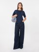 Темно-синя футболка WEEKEND MAX MARA з бавовняного трикотажу: фото 1 - Invogue