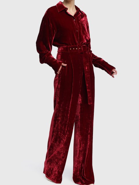 Бордові брюки SPORTMAX : фото 1 - Invogue