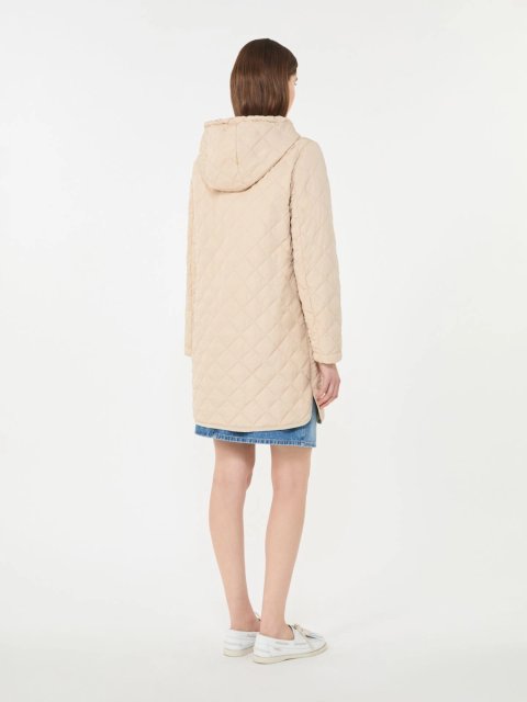 Бежева парка WEEKEND MAX MARA зі стьобаним візерунком: фото 3 - Invogue
