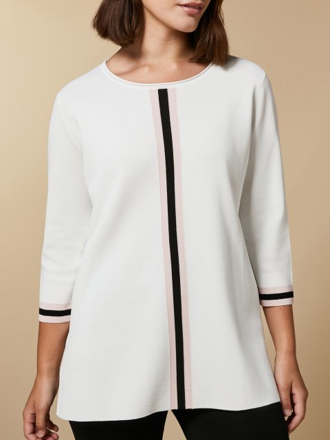 Белый свитер MARINA RINALDI: фото 1 - Invogue