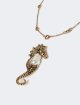 Золотисте кольє Weekend Accessories з підвіскою: фото 2 - Invogue