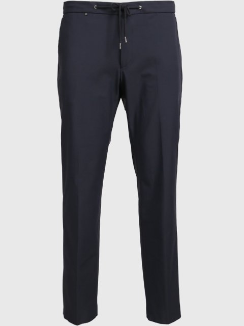 Тёмно-синие брюки BOSS: фото - Invogue